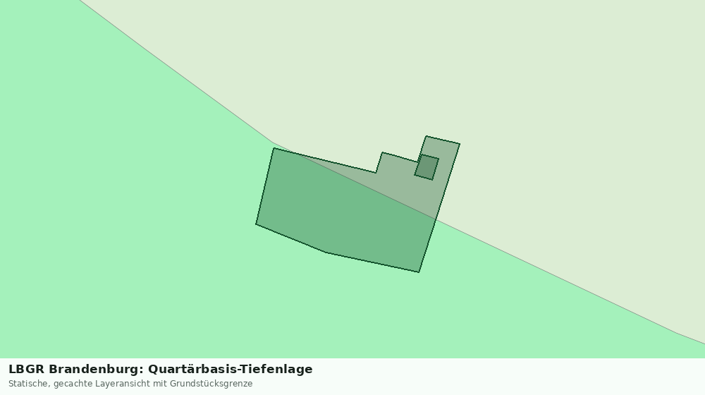 Statische Kartenansicht: LBGR Brandenburg: Quartärbasis-Tiefenlage