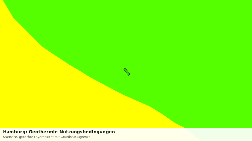 Statische Kartenansicht: Hamburg: Geothermie-Nutzungsbedingungen
