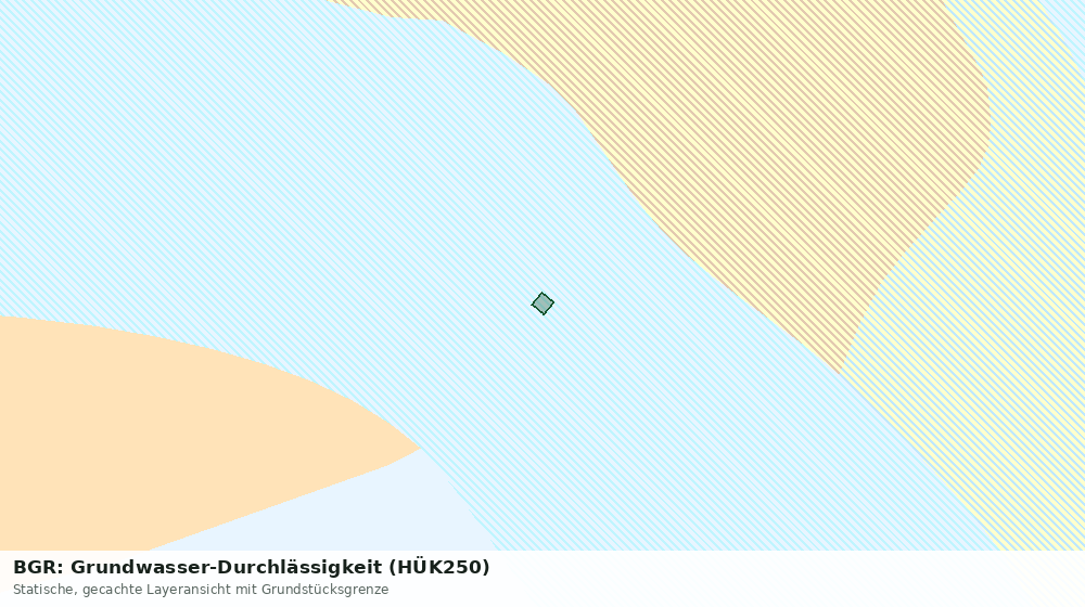 Statische Kartenansicht: BGR: Grundwasser-Durchlässigkeit (HÜK250)