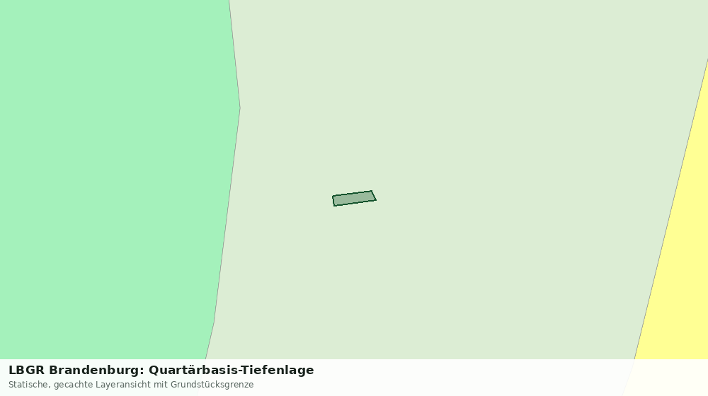 Statische Kartenansicht: LBGR Brandenburg: Quartärbasis-Tiefenlage