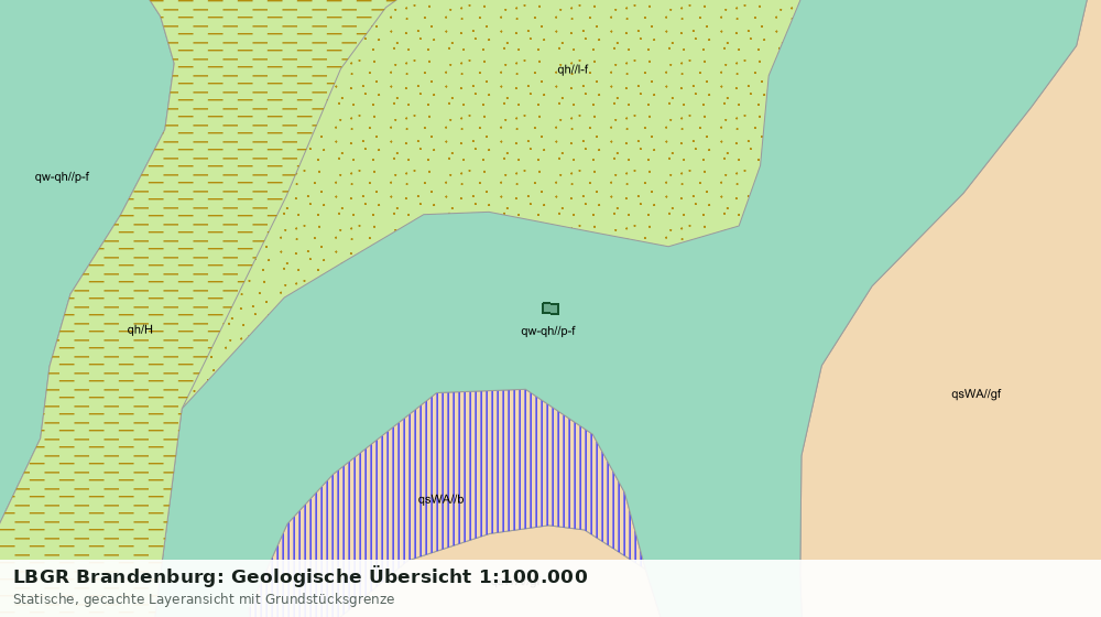 Statische Kartenansicht: LBGR Brandenburg: Geologische Übersicht 1:100.000