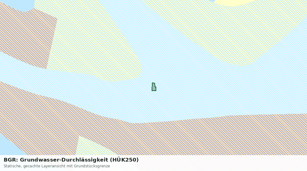 Statische Kartenansicht: BGR: Grundwasser-Durchlässigkeit (HÜK250)