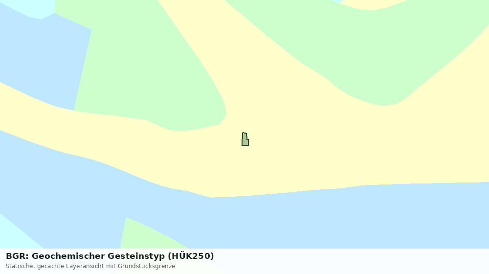 Statische Kartenansicht: BGR: Geochemischer Gesteinstyp (HÜK250)