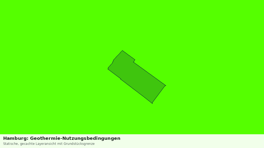 Statische Kartenansicht: Hamburg: Geothermie-Nutzungsbedingungen