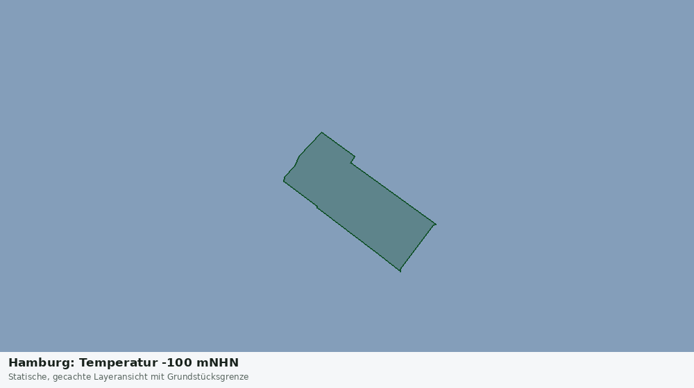Statische Kartenansicht: Hamburg: Temperatur -100 mNHN