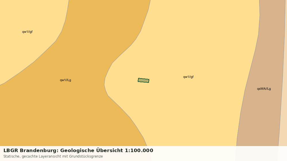 Statische Kartenansicht: LBGR Brandenburg: Geologische Übersicht 1:100.000
