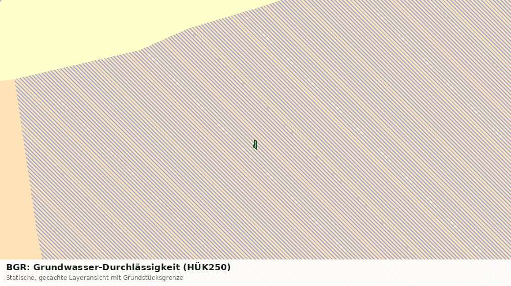 Statische Kartenansicht: BGR: Grundwasser-Durchlässigkeit (HÜK250)