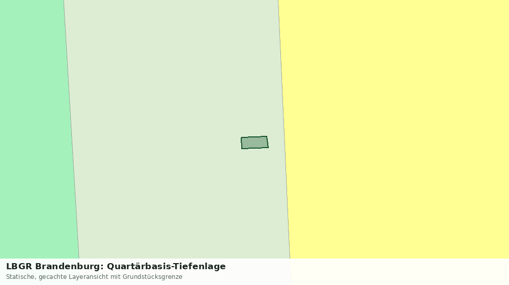 Statische Kartenansicht: LBGR Brandenburg: Quartärbasis-Tiefenlage