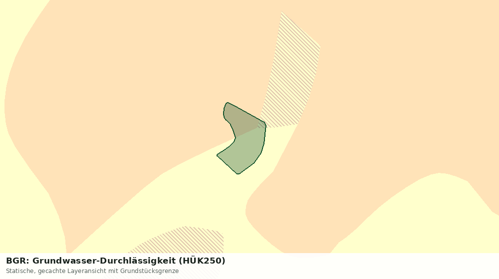 Statische Kartenansicht: BGR: Grundwasser-Durchlässigkeit (HÜK250)