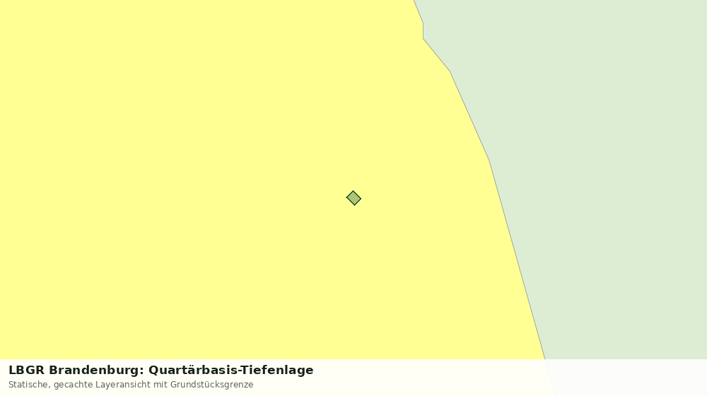Statische Kartenansicht: LBGR Brandenburg: Quartärbasis-Tiefenlage