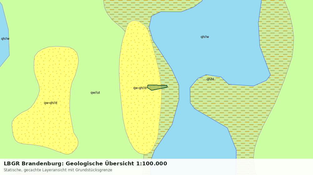 Statische Kartenansicht: LBGR Brandenburg: Geologische Übersicht 1:100.000
