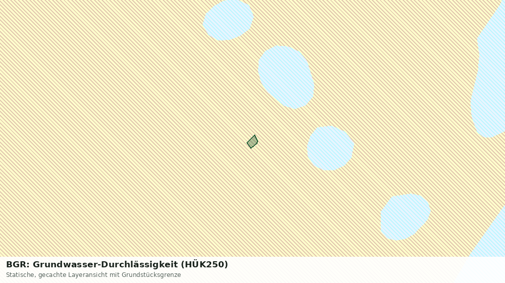 Statische Kartenansicht: BGR: Grundwasser-Durchlässigkeit (HÜK250)