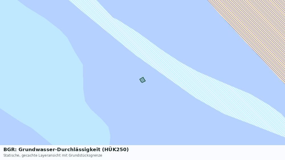 Statische Kartenansicht: BGR: Grundwasser-Durchlässigkeit (HÜK250)