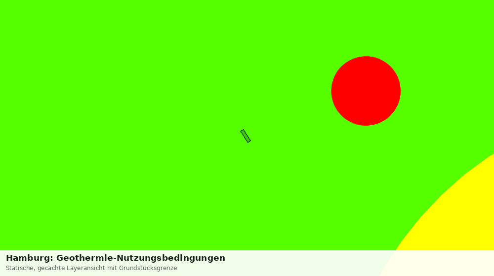 Statische Kartenansicht: Hamburg: Geothermie-Nutzungsbedingungen