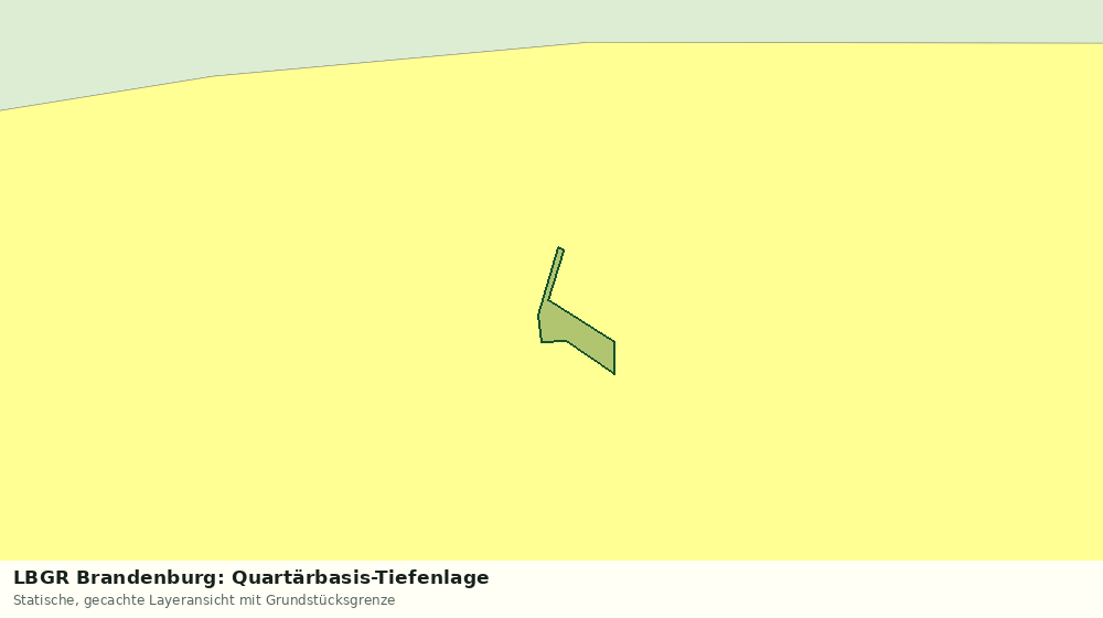 Statische Kartenansicht: LBGR Brandenburg: Quartärbasis-Tiefenlage