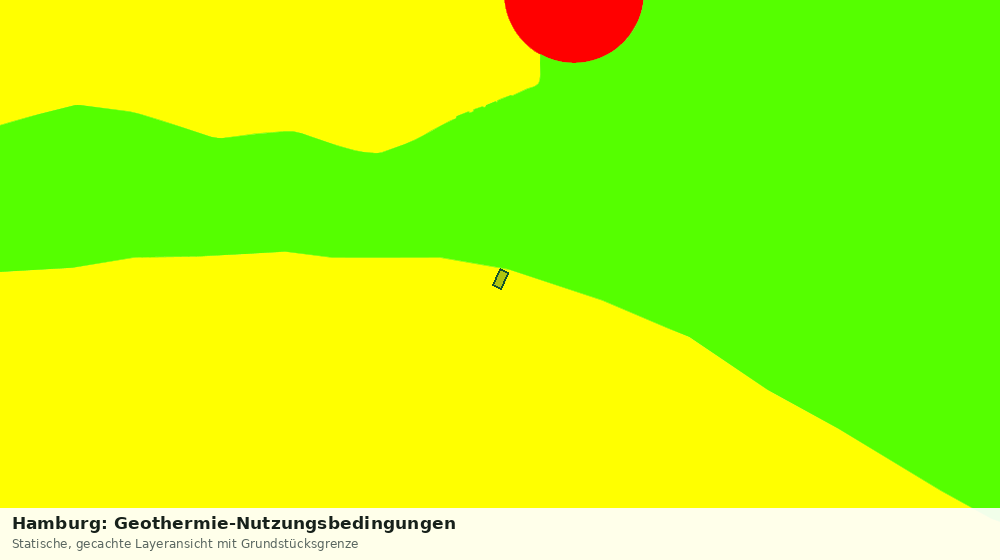Statische Kartenansicht: Hamburg: Geothermie-Nutzungsbedingungen