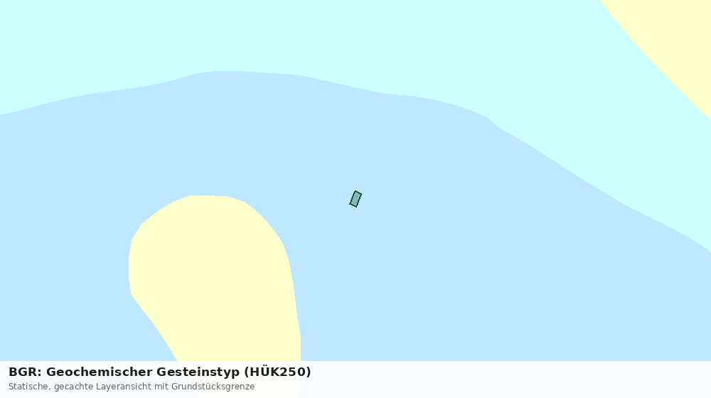 Statische Kartenansicht: BGR: Geochemischer Gesteinstyp (HÜK250)