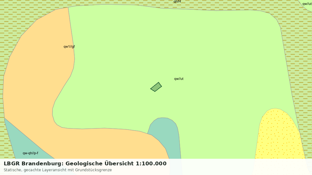 Statische Kartenansicht: LBGR Brandenburg: Geologische Übersicht 1:100.000
