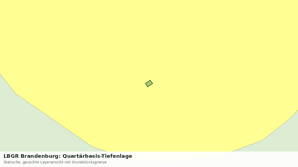 Statische Kartenansicht: LBGR Brandenburg: Quartärbasis-Tiefenlage