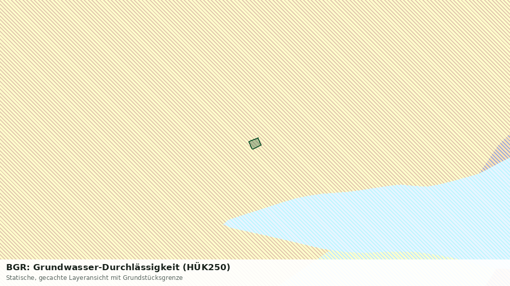 Statische Kartenansicht: BGR: Grundwasser-Durchlässigkeit (HÜK250)