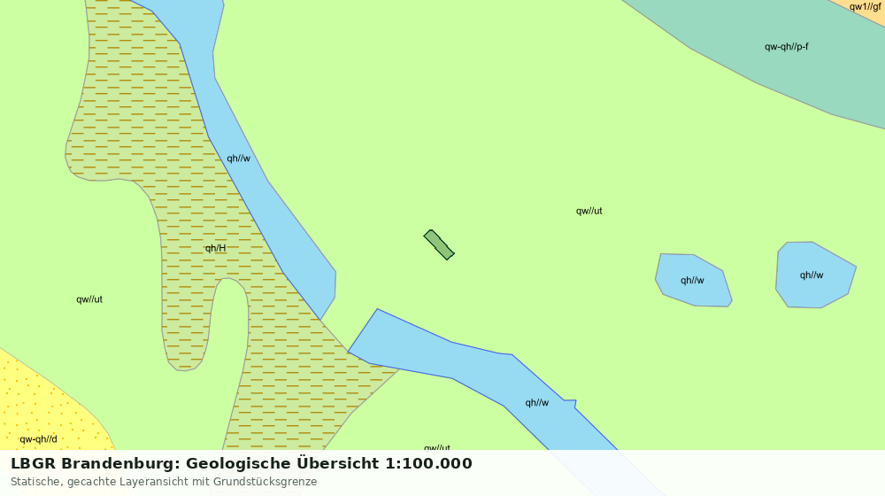 Statische Kartenansicht: LBGR Brandenburg: Geologische Übersicht 1:100.000