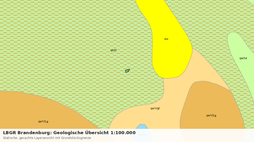 Statische Kartenansicht: LBGR Brandenburg: Geologische Übersicht 1:100.000
