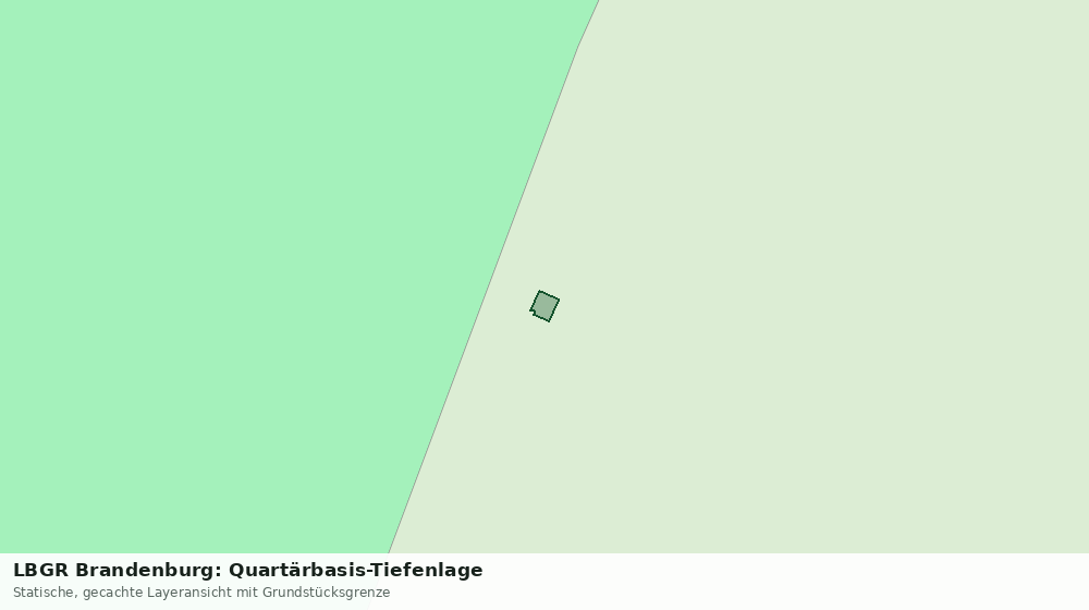 Statische Kartenansicht: LBGR Brandenburg: Quartärbasis-Tiefenlage