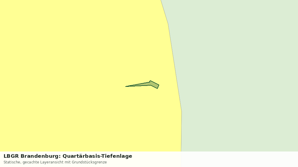 Statische Kartenansicht: LBGR Brandenburg: Quartärbasis-Tiefenlage