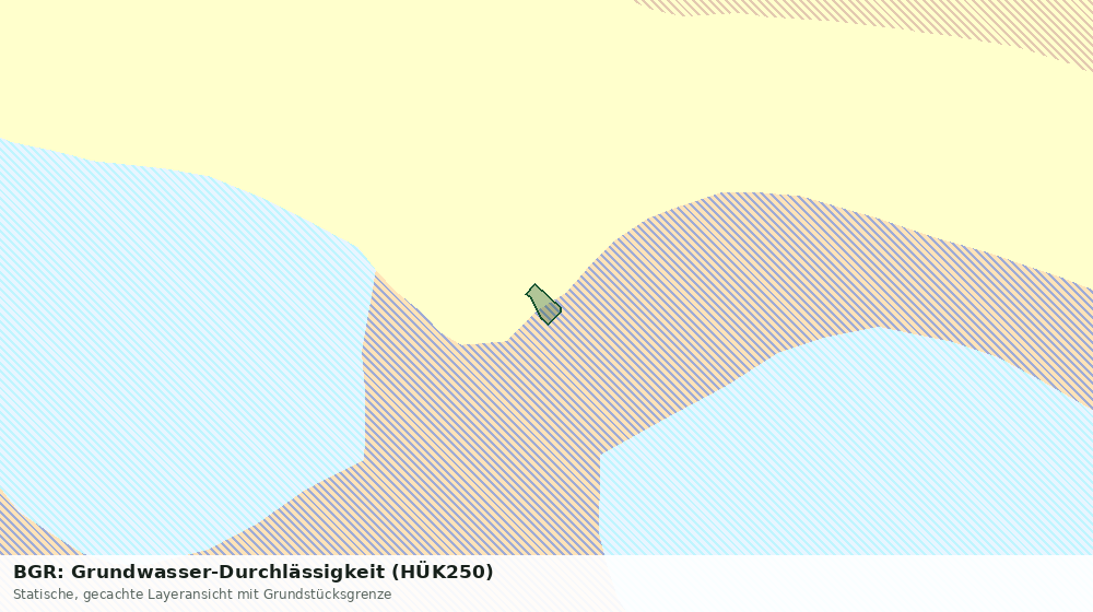 Statische Kartenansicht: BGR: Grundwasser-Durchlässigkeit (HÜK250)
