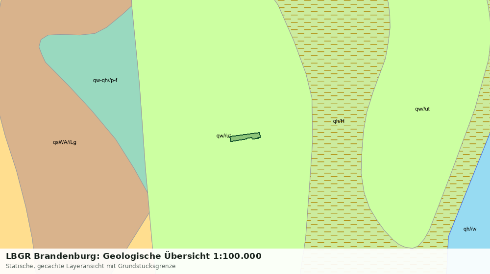 Statische Kartenansicht: LBGR Brandenburg: Geologische Übersicht 1:100.000
