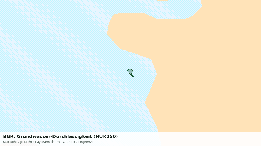 Statische Kartenansicht: BGR: Grundwasser-Durchlässigkeit (HÜK250)