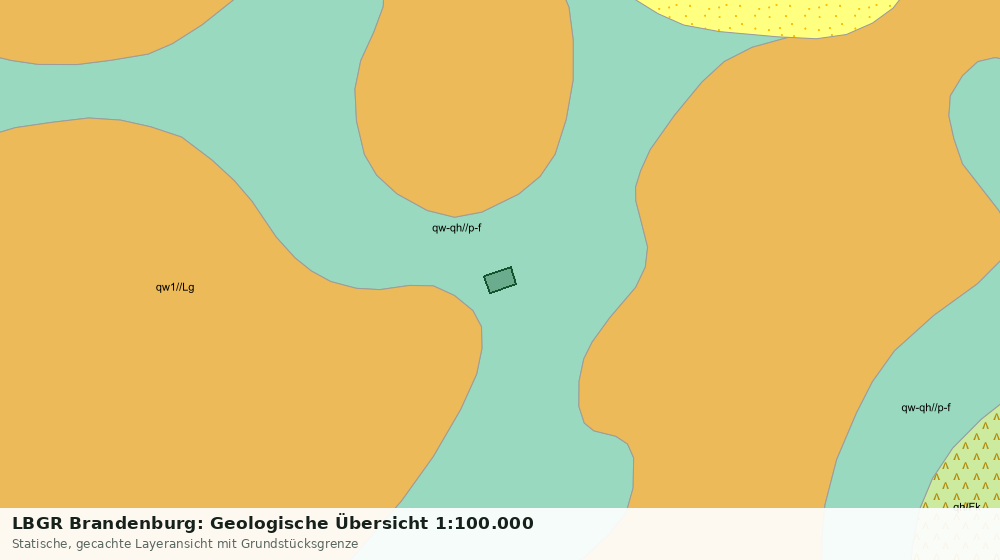 Statische Kartenansicht: LBGR Brandenburg: Geologische Übersicht 1:100.000