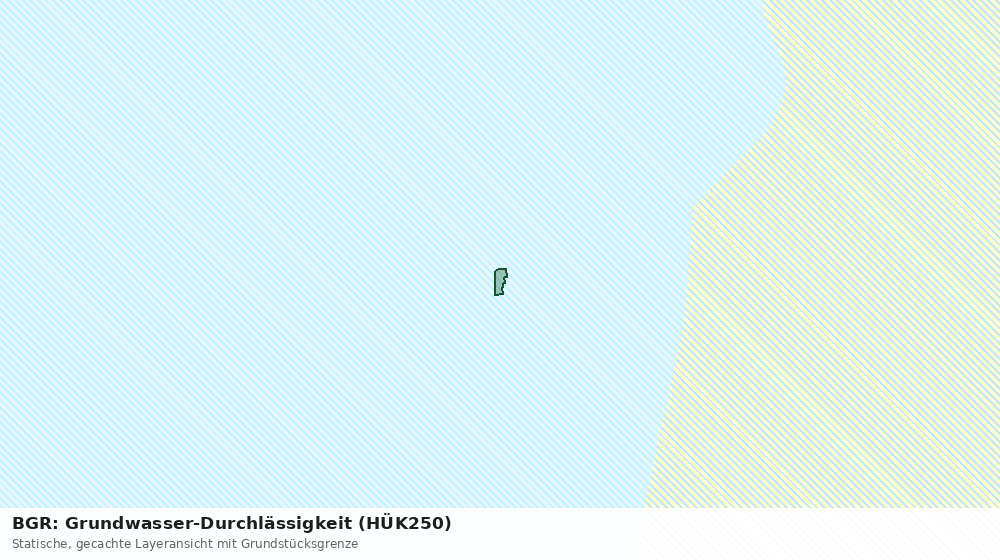 Statische Kartenansicht: BGR: Grundwasser-Durchlässigkeit (HÜK250)