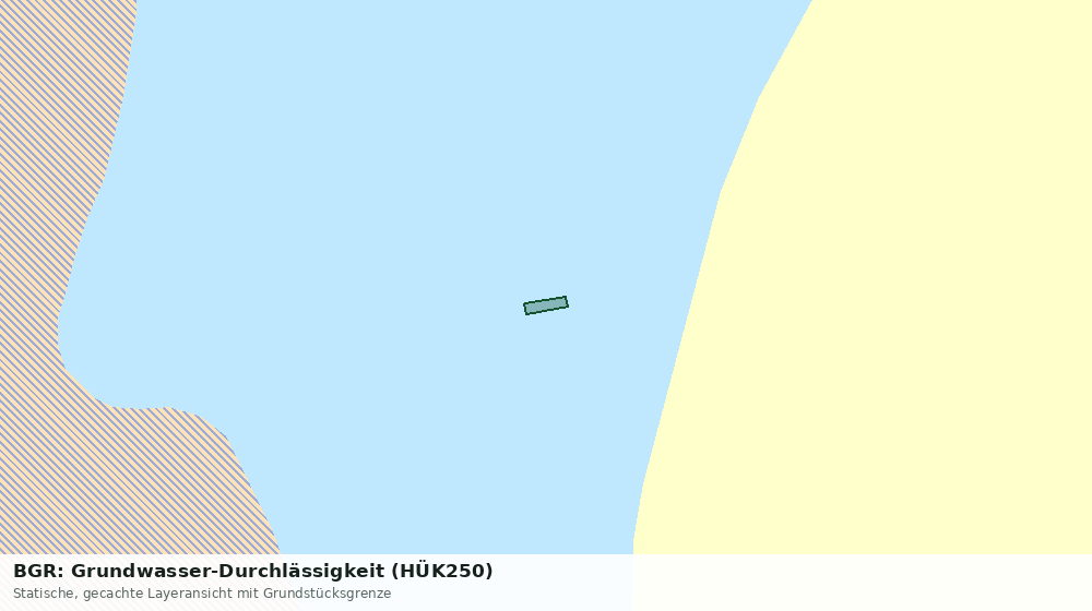 Statische Kartenansicht: BGR: Grundwasser-Durchlässigkeit (HÜK250)