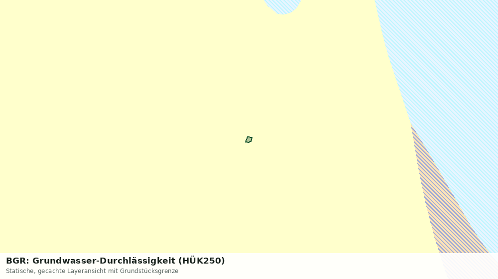Statische Kartenansicht: BGR: Grundwasser-Durchlässigkeit (HÜK250)