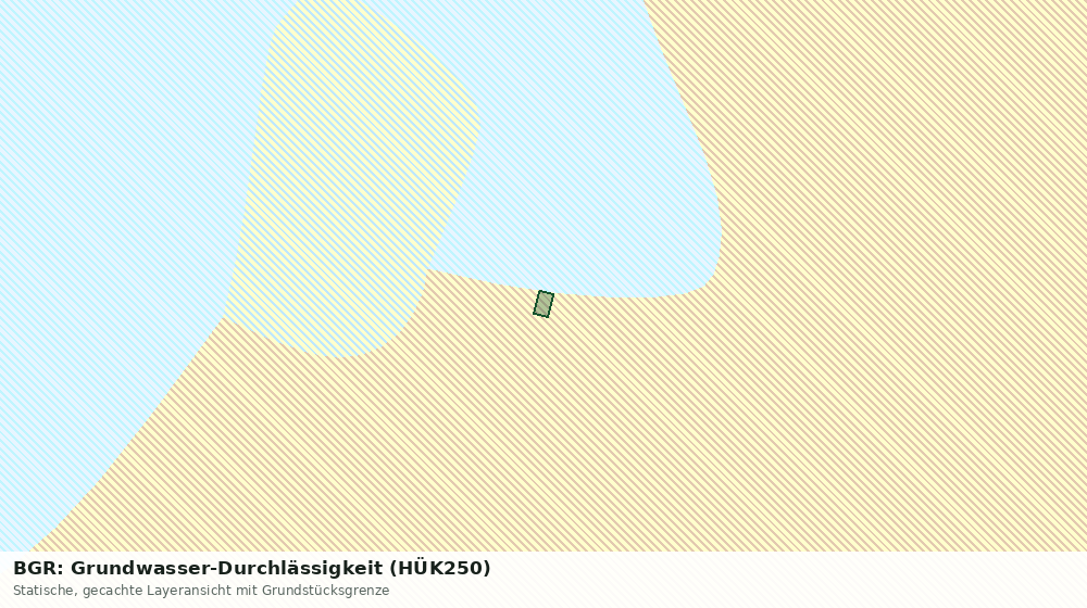 Statische Kartenansicht: BGR: Grundwasser-Durchlässigkeit (HÜK250)
