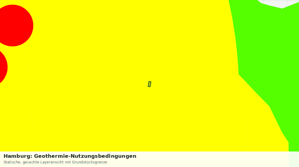 Statische Kartenansicht: Hamburg: Geothermie-Nutzungsbedingungen