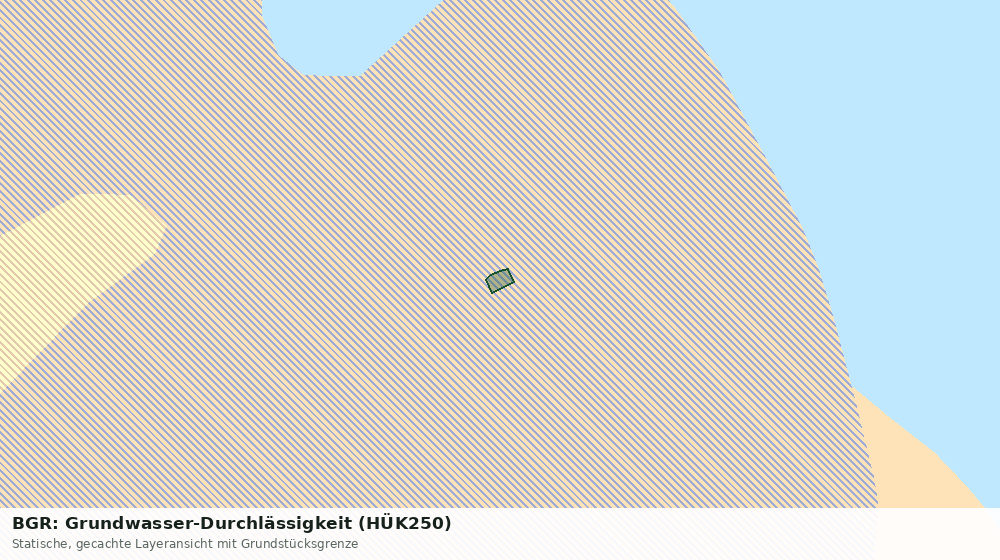 Statische Kartenansicht: BGR: Grundwasser-Durchlässigkeit (HÜK250)