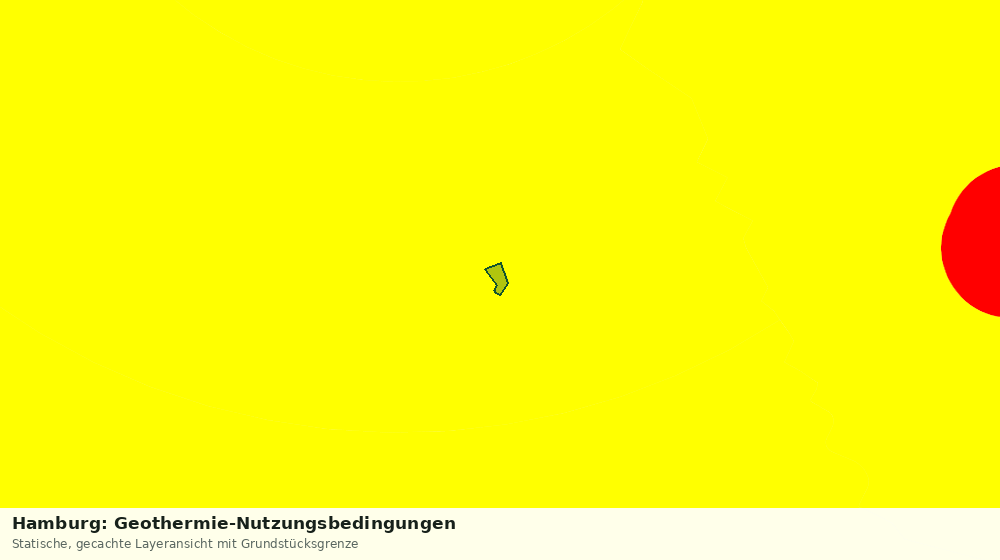 Statische Kartenansicht: Hamburg: Geothermie-Nutzungsbedingungen