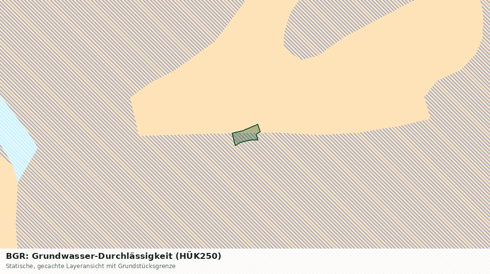 Statische Kartenansicht: BGR: Grundwasser-Durchlässigkeit (HÜK250)