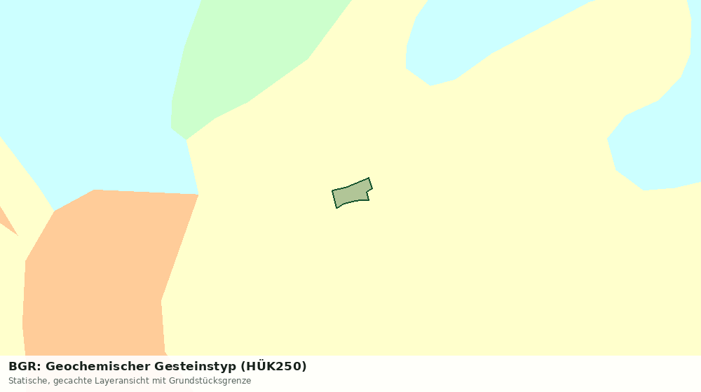 Statische Kartenansicht: BGR: Geochemischer Gesteinstyp (HÜK250)
