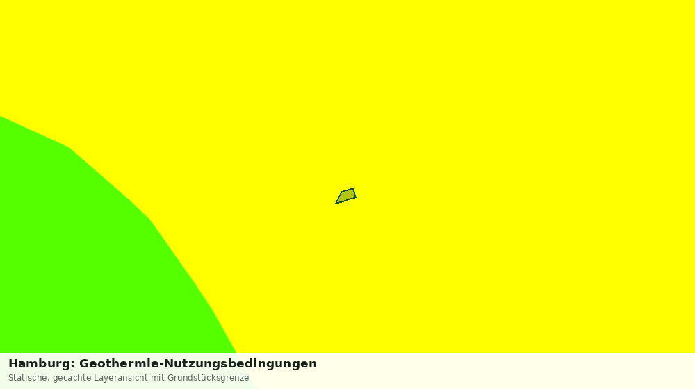 Statische Kartenansicht: Hamburg: Geothermie-Nutzungsbedingungen