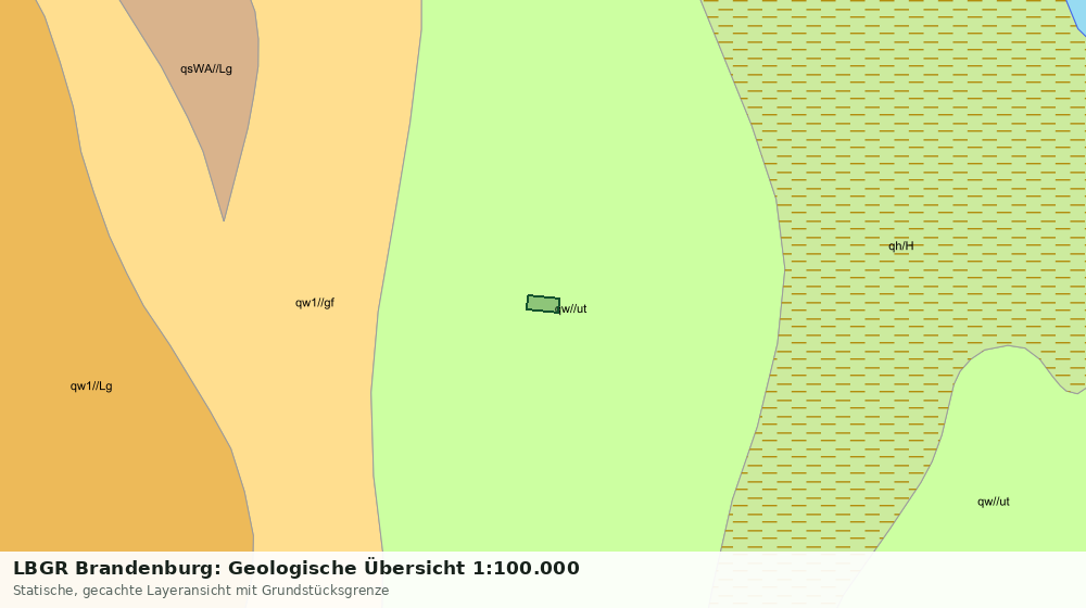 Statische Kartenansicht: LBGR Brandenburg: Geologische Übersicht 1:100.000
