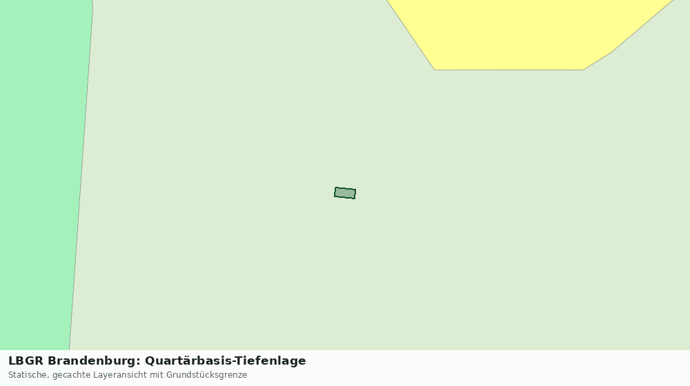 Statische Kartenansicht: LBGR Brandenburg: Quartärbasis-Tiefenlage