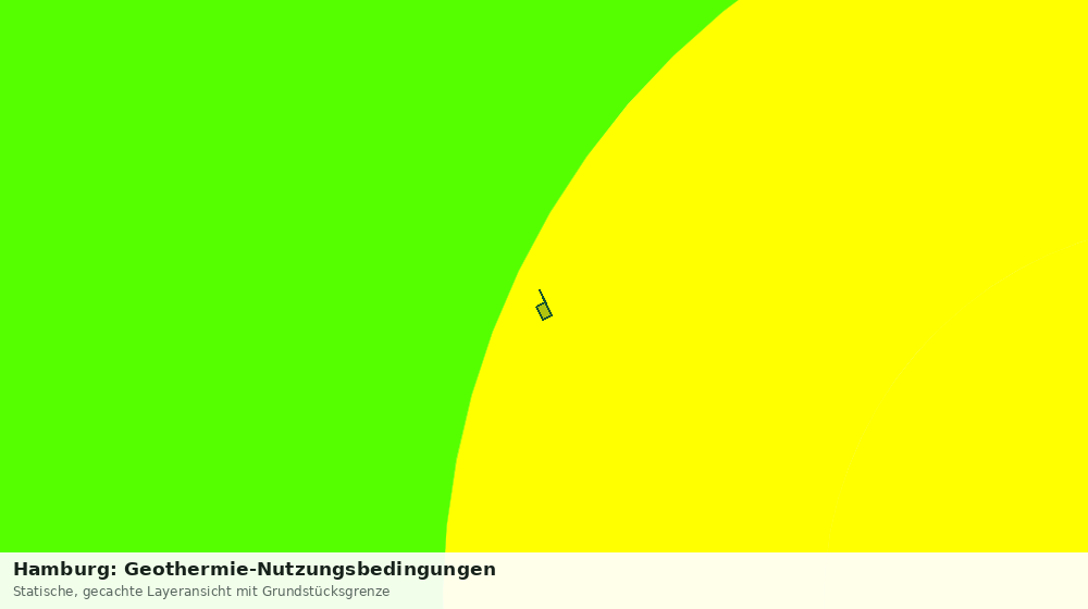 Statische Kartenansicht: Hamburg: Geothermie-Nutzungsbedingungen