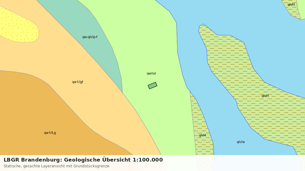 Statische Kartenansicht: LBGR Brandenburg: Geologische Übersicht 1:100.000