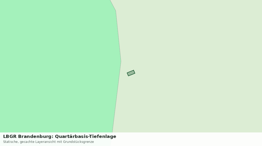 Statische Kartenansicht: LBGR Brandenburg: Quartärbasis-Tiefenlage
