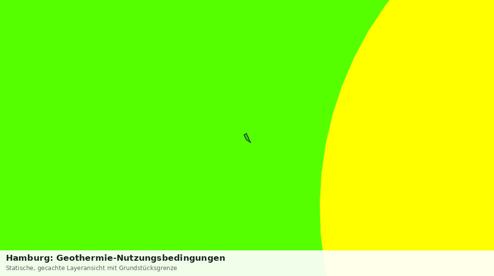 Statische Kartenansicht: Hamburg: Geothermie-Nutzungsbedingungen
