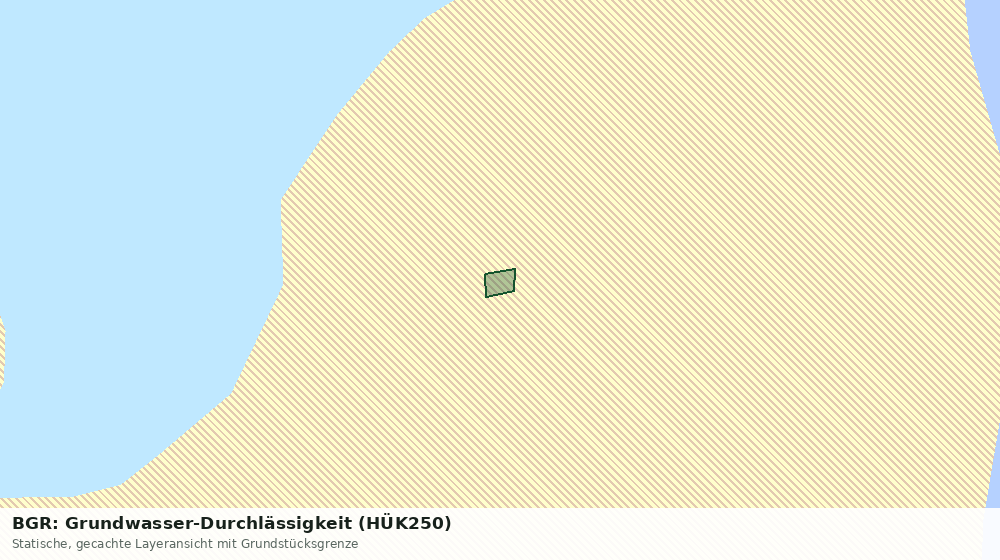 Statische Kartenansicht: BGR: Grundwasser-Durchlässigkeit (HÜK250)