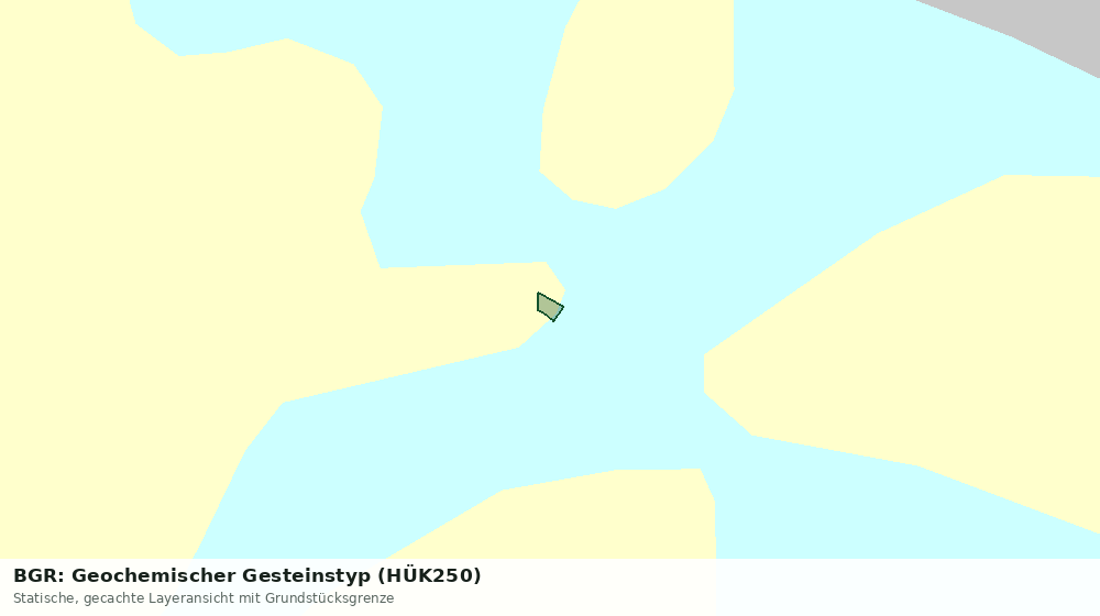 Statische Kartenansicht: BGR: Geochemischer Gesteinstyp (HÜK250)